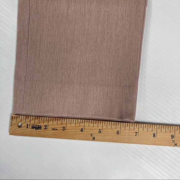 Banana Republic Sloan Trousers Mid-Rise Heather Fresco Rose Women's Size 12 - Picture 9 of 9